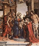 LIPPI, Filippino The Marriage of St Catherine gwt Spain oil painting artist